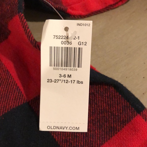 Old Navy classic red Plaid Baby Shirt - Picture 3 of 6